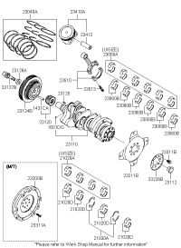 210303E000-BEARING SET-CRANKSHAFT THRUST