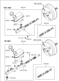 585102E100-CYLINDER ASSY-BRAKE MASTER
