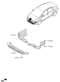 291104V000-COVER-ENGINE UNDER FR