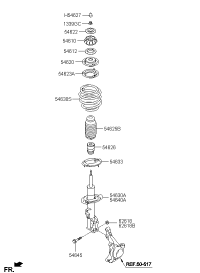 546502X000-SHOCK ABSORBER ASSY-FR,LH