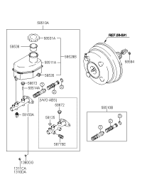 585102C800-CYLINDER ASSY-BRAKE MASTER