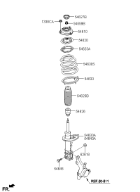 546100Q000-Insulator assy-strut