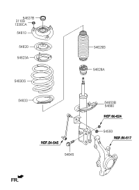 546250U060-Cover, fr. suspension strut dust