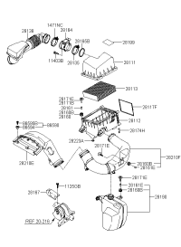 281113K010-COVER-AIR CLEANER
