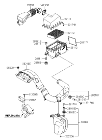 281110R000-COVER-AIR CLEANER