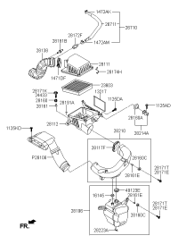 281111D700-COVER-AIR CLEANER