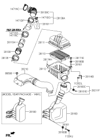 2811103000-COVER-AIR CLEANER