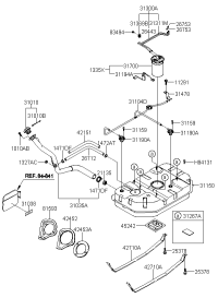 0K54M13480-FUEL INLINE FILTER-911(996)