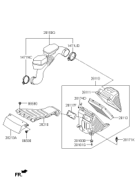 281102P200-CLEANER ASSY, AIR