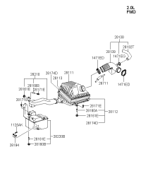 2811138300-COVER-AIR CLEANER