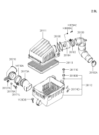 28111H1510-COVER-AIR CLEANER