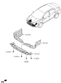 29110B5000-Pnl assy-under cover