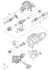 7P0521101H-PORSCHE CAYENNE CARDAN SHAFT
