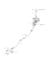 9038787-Knob assy, a/t lever