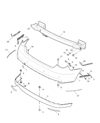 10012170-MOULDING REAR BUMPER