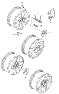 3BD601025B-Wheel rim-aluminium alloy