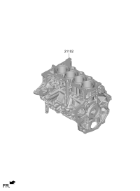 7R2722M001-ENGINE ASSY-SHORT