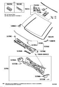 5570860161-LOUVER SUB-ASSY, COWL TOP VENTILATOR