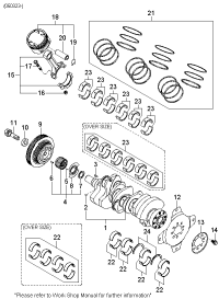 2306039610-BEARING PAIR SET-C/ROD