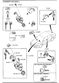 D46166141A-Knob, ignition switch