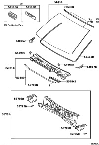 5570560020-PANEL SUB-ASSY, COWL TOP SIDE, RH