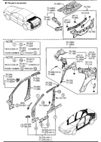 GJ8A70242A-Reinf. (r), frt pillar inboard