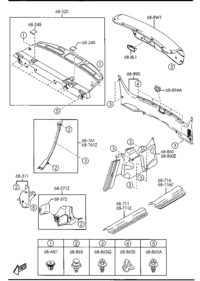 GJ6A68720A-Plate (l), front door frame