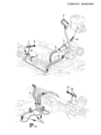 9029902-Tube, p/s pump inlet