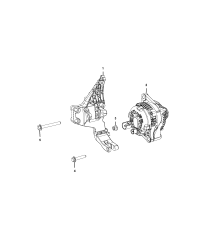 55243876-Bracket, alternator & compressor