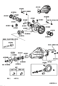 4133160010-GEAR, FRONT AXLE DIFFERENTIAL SIDE