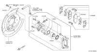 440011DA0C-CALIPER ASSY-REAR RH,W/O PADS OR SHIMS