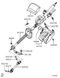 MR510944-BRKT,STEERING COLUMN