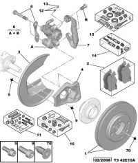 425271-PEUGEOT BRAKE PAD/RR/207/208