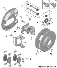 425440-PEUGEOT BRAKE PAD/RR/207/208