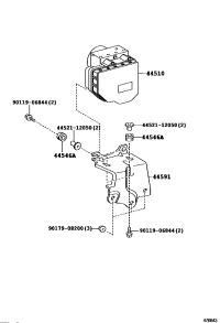 4459142060-BRACKET, BRAKE ACTUATOR, NO.1