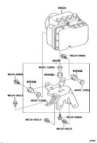 440500D070-ACTUATOR ASSY BRAKE