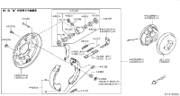 D4060EN00A-SHOE SETREAR BRAKE TO FRONT
