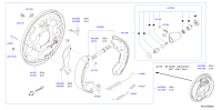 D4060EB36A-SHOE SET REAR