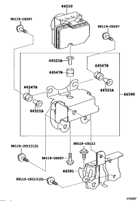 445900D380-BRACKET ASSY, BRAKE ACTUATOR
