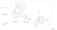 D40608J00A-SHOE SET-PARKING BRAKE