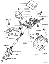 4405A243-COLUMN ASSY-STEERING