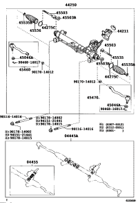 0444550040-GASKET KIT, POWER STEERING GEAR(FOR RACK & PINION)