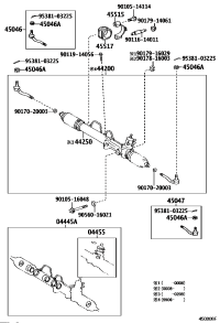 0444535160-GASKET KIT, POWER STEERING GEAR(FOR RACK & PINION)