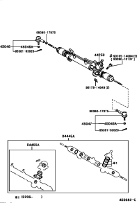 0444507040-GASKET KIT, POWER STEERING GEAR(FOR RACK & PINION)