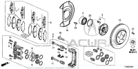 44300T6ZA01-BRG ASSY,FR HUB