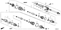44306T2LH60-JOINT ASSY-CV LH