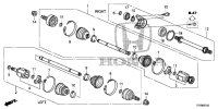44305T0CA01-DRIVESHAFT ASSY., R