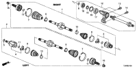 44305T2LH10-DRIVESHAFT ASSY., R