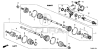 44305TX4A00-DRIVESHAFT ASSY., R