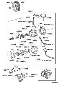 0444630220-GASKET KIT, POWER STEERING PUMP